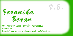 veronika beran business card